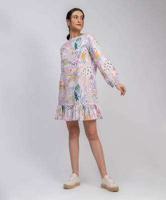 Multicolor printed eva dress 2