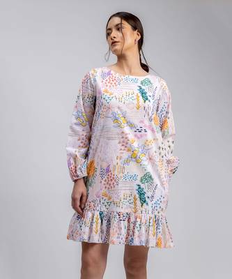 Multicolor printed eva dress 4