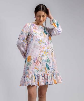 Multicolor printed eva dress 5