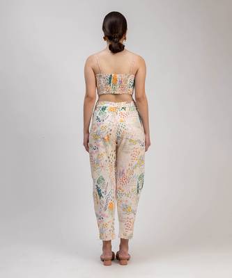 Multicolor printed maria pant set 4