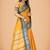 Yellow cotton silk woven womens paithani saree with blouse