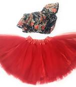 Tilism baby net satin tutu dress