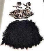 Tilism baby net satin tutu dress