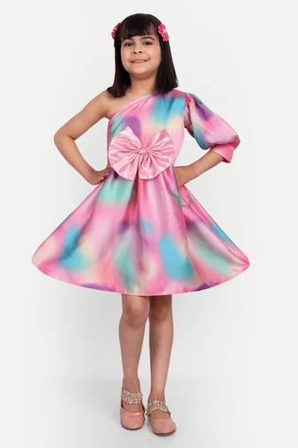 Tilism baby satin frock dress