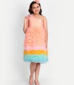 Tilism baby peach net dress