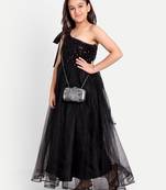 Tilism baby net one shoulder gown dress