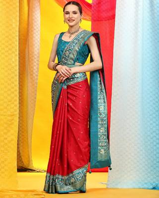 Cream Kanji Varam Saree With Blouse 1