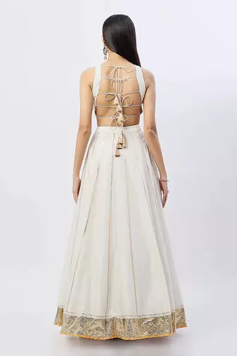 Off White Lehenga Set