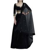 Black Velvet Lehenga