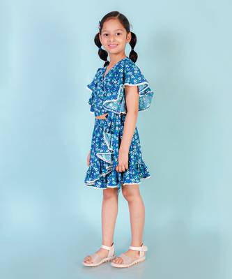 Blue viscose co ord set 4