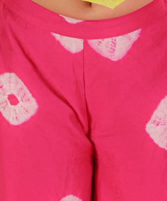 Pink girls fusion flared palazzo set 5