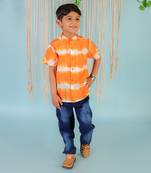 Orange boys fusion shirt
