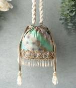 Multicolor abstract bucket bag