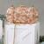 Beige embroidered ada capsule clutch