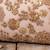 Beige embroidered ada capsule clutch