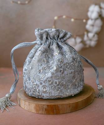 Silver bella potli bag 1