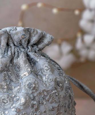 Silver bella potli bag 2