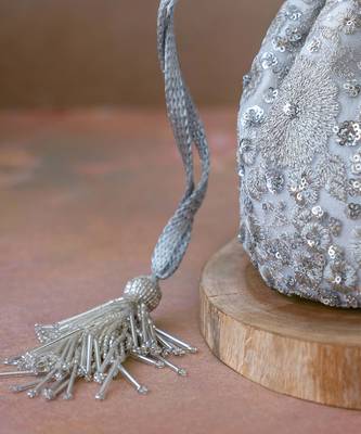 Silver bella potli bag 3