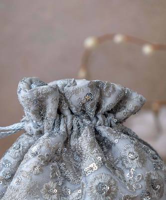 Silver bella potli bag 4