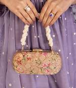 Old rose elora clutch