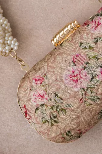 Old rose elora clutch