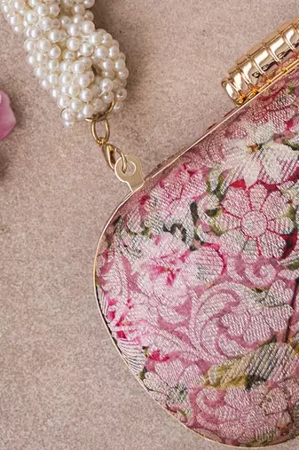 Pink elora clutch