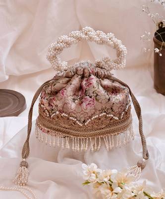 Old rose elora potli bag 1