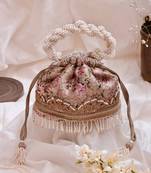 Old rose elora potli bag