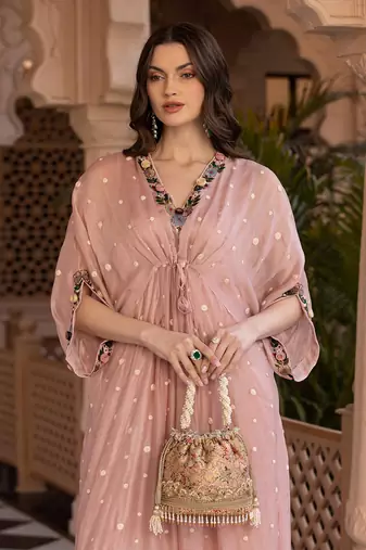 Old rose elora potli bag