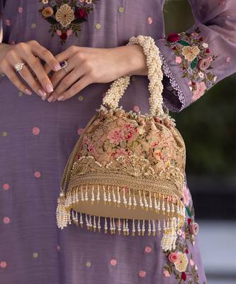 Old rose elora potli bag 3