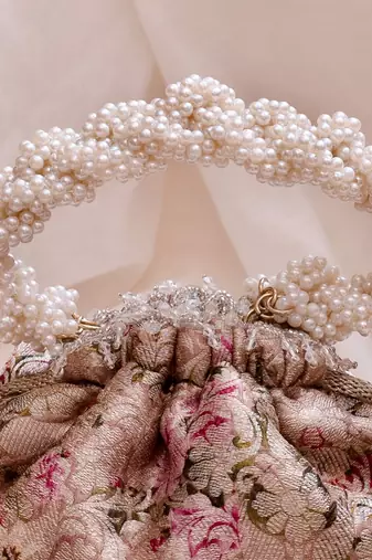 Old rose elora potli bag