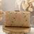 Gold floral creeper box clutch