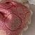 Dark pink kashi banarasi silk potli bag