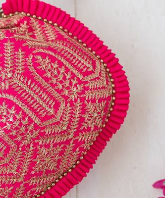 Pink leela heritage potli bag 3
