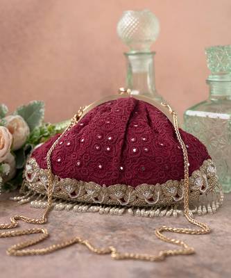 Maroon monroe vintage purse 1