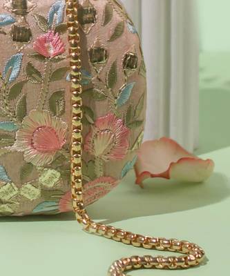 Old rose peony capsule clutch 3