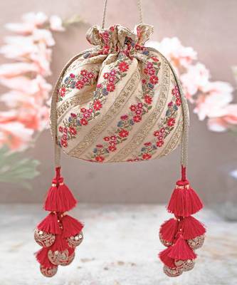 Multicolor resham potli bag 1