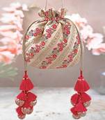 Multicolor resham potli bag