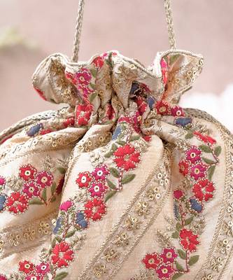 Multicolor resham potli bag 2