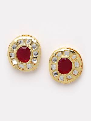 Sasha gold-plated multicolored  kundan meenakari choker jewellery set 5