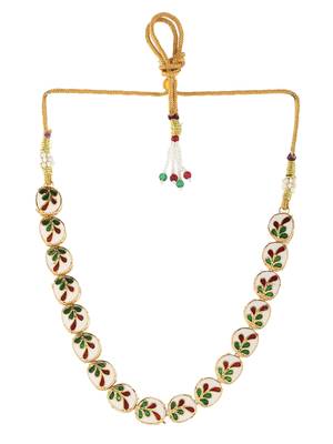 Sasha gold plated stone studded jewellery set 4