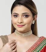 Sasha gold-plated kundan studded & beaded jewellery set