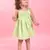 Saka Designs Girls Polka Dot Printed Party Frock - Green