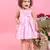 Saka Designs Girls Polka Dot Printed Party Frock - Pink