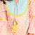 Saka Designs Girls Pink & Blue Printed Kurta Sharara With Dupatta