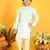 Saka Designs Boys Blue With Gold Stripe Printed Kurta with Payjama