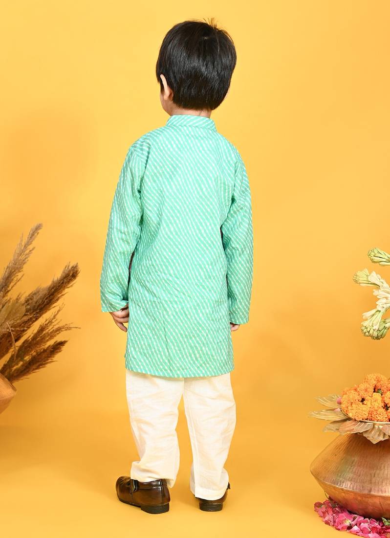 Saka Designs Boys Red Kurta With Floral Printed jacket & Payjama