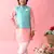 Saka Designs Boys Pink Kurta With Printed jacket & Payjama
