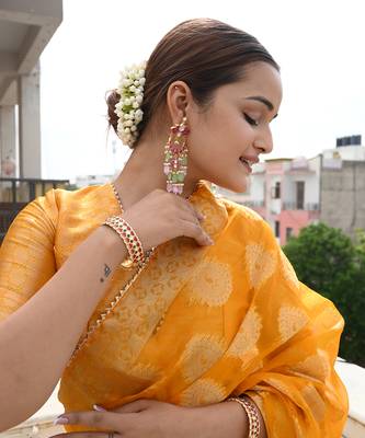 JADAU PINK KUNDAN BANGLES 4