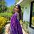 Voilet Colour Ethnic Silk Saree With Traditional Woven Work
